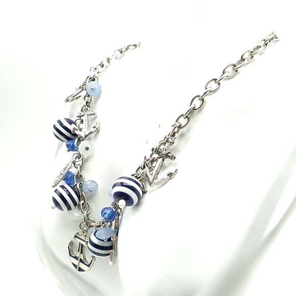 Pier 1 Nautical Charm Necklace Signed - Picture 2 of 10